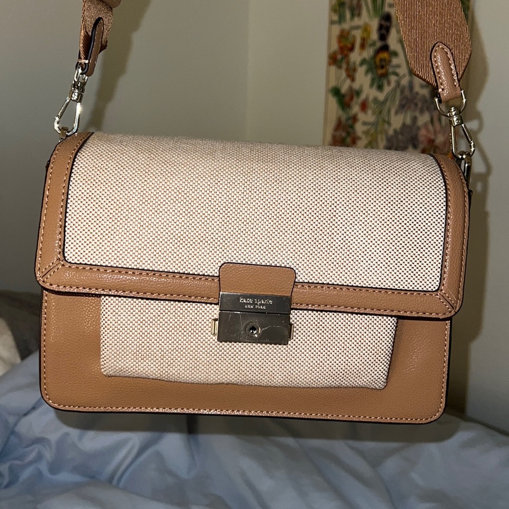 kate spade - Voyage Colorblocked Medium Shoulder Bag Brown